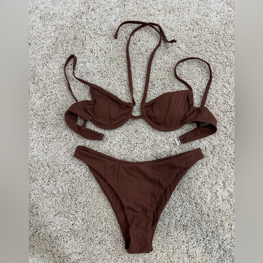 Brown Bikini Set